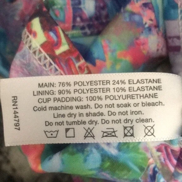 BlackMilk Sports Bra Top Crystals Pattern sz L - Picture 11 of 16